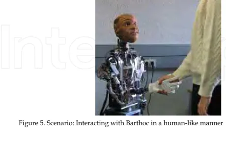 Figure 5. Scenario: Interacting with Barthoc in a human-like manner 