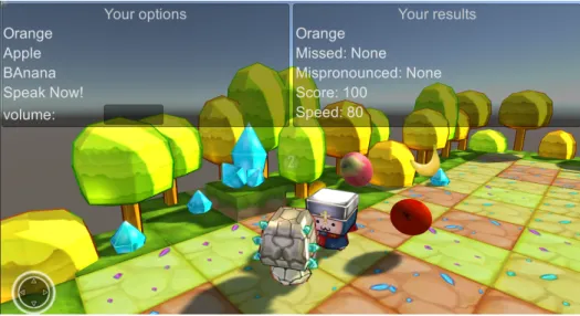 Figure 3.11: Practicing phase of the game