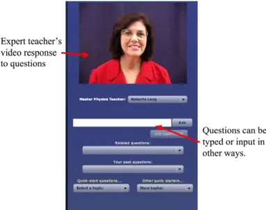 Figure 1.1 The Physics Teaching Web Advisory Interface 
