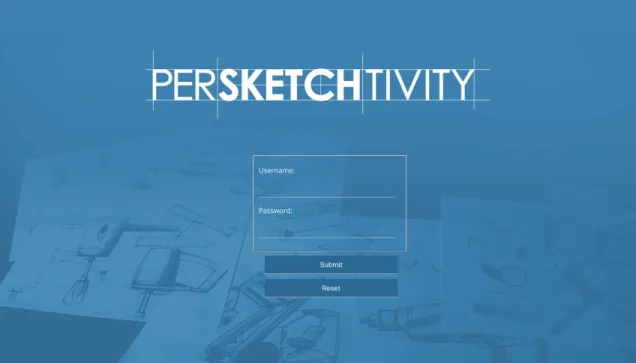 Figure 3.1: PerSketchTivity login page