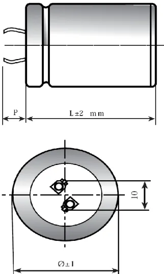 Figure 2.5: Two Pin Capacitor Dimension in mm 
