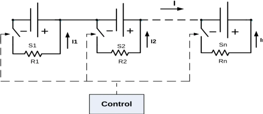 Figure 3.1: Passive balancing with Resistor [15]. 