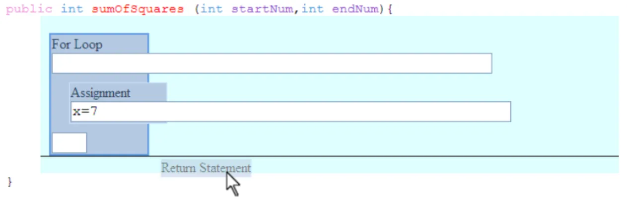 Figure 5.7: Interface - Dragging Action.