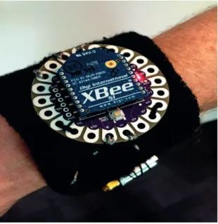 Figure 4.2   Wristband used for haptic feedback 