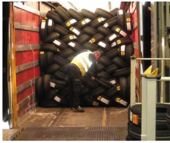 Figure 10. Loading/unloading a trailer at a distribution centre.