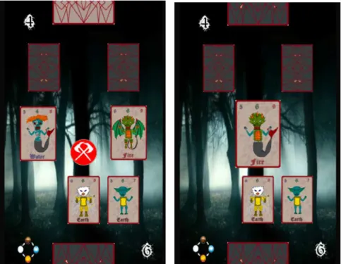 Figure 3. Screenshots of the Monster Duel and Monster Coupling stages in MOD.