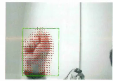 Figure 2-9:  Optical flow field of moving hand.
