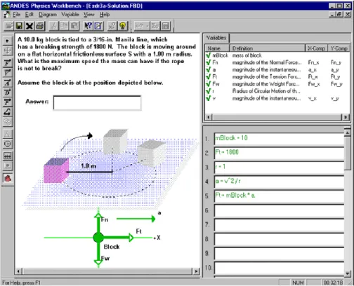 FIGURE 6: THE ANDES TUTOR 