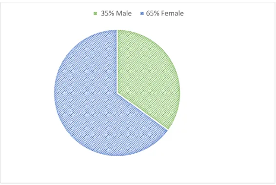 Table 3.2: Average age of employees from the institutions surveyed 