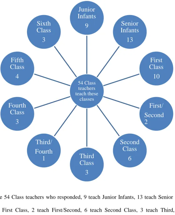 Table 6C: Size of classes the 54 Class teachers teach 