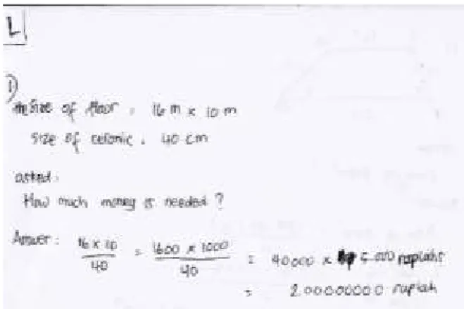Figure 9. LSRL subject’s answer for number 1 (Indonesia) 