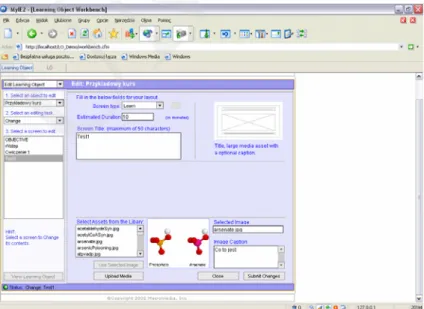 Fig. 10. Port view of the training example – the edition of port learn 