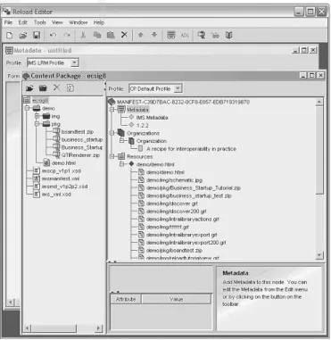 Fig. 4. Edition of metadata using ReloadEditor [6] 
