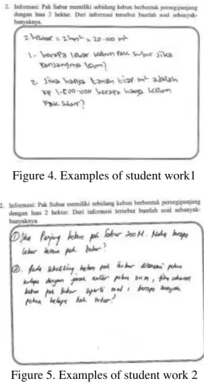 Figure 5. Examples of student work 2  Some students could quickly create a 