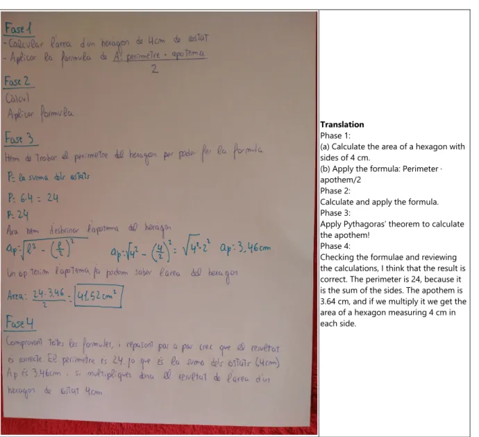 Figure 6. Solution of Problem 1 by Pre-service teacher 9 