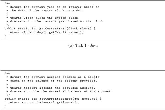 Figure 3.2: First Isomorphic Tasks