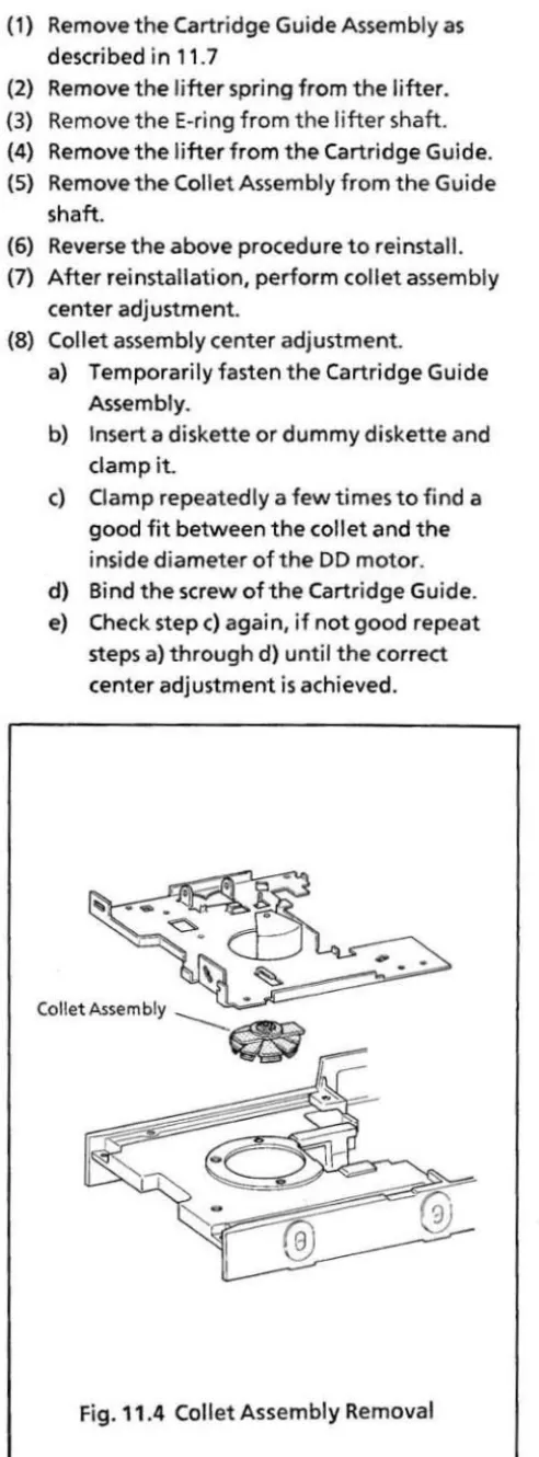 Fig. 1'.5 Clamp Assembly Removal 