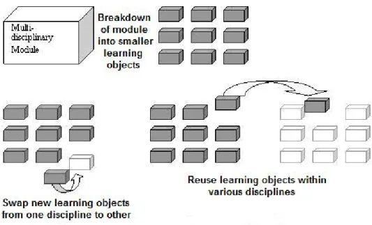 Figure 1 The concept of sharable learning objects 