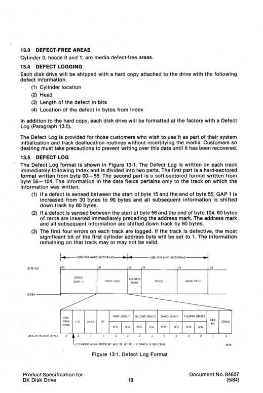 Figure 13-1. Defect Log Format 