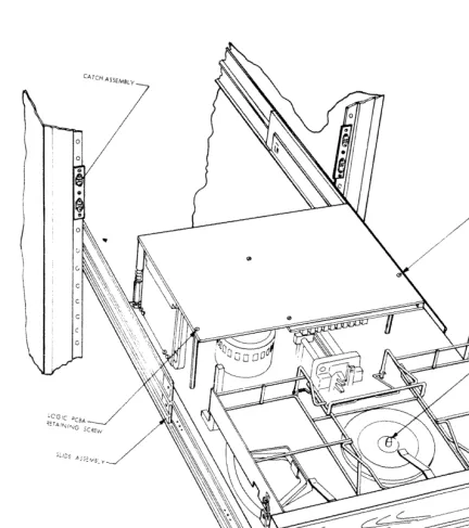Figure 2-2. Rack Mounting the 03000 Disk Drive 