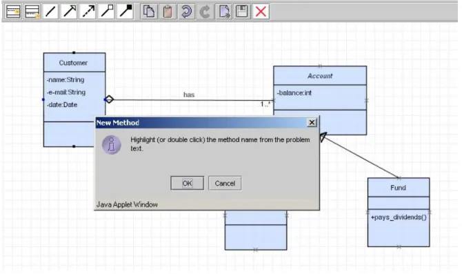 Figure 5:  An information dialog popping up to guide the users as to what they would need to do next