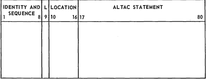 Figure 2 - An AL TAe 'Source Deck 