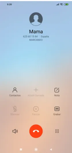 Fig. 1.4. Result to calling request from Google Now