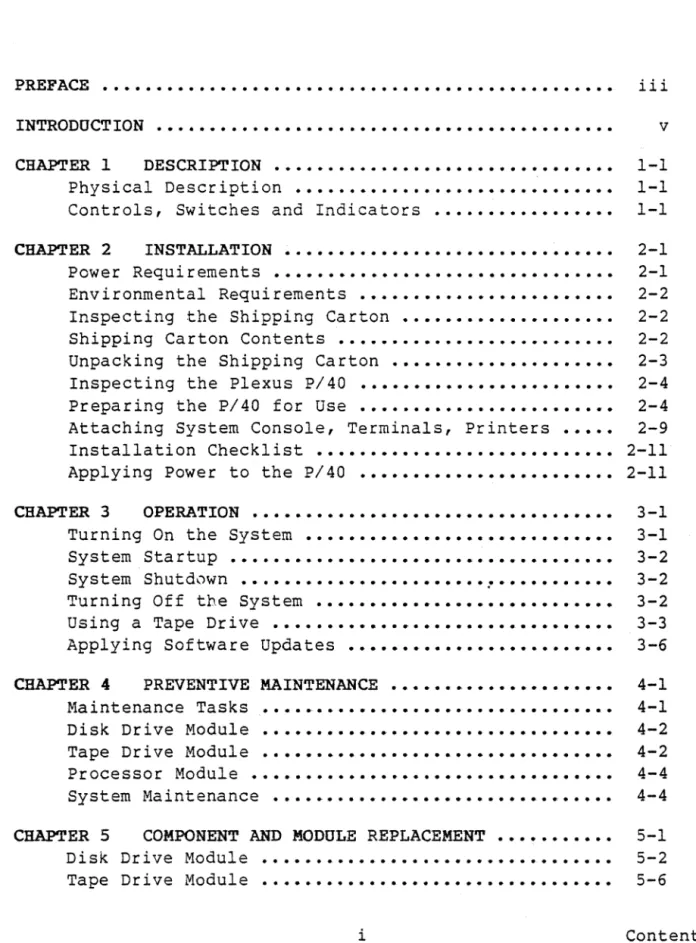 TABLE  OF  CONTENTS 