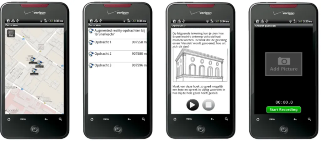 Figure 5: Map View (a), ListView (b), Item View (c) and providing an answer (d)  Implementation 