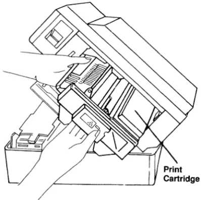 Figure 5: Inserting the Print Cartridge into the Printer 