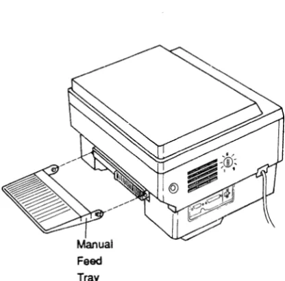 Figure 9: Installing the Manual Feed Tray 