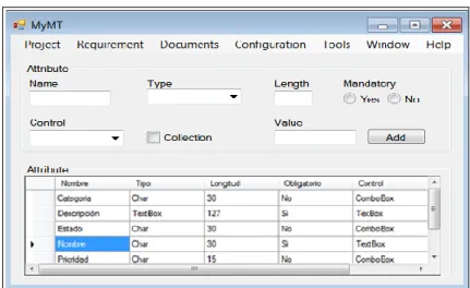 Figure 7 presents the data entry for requirements.  