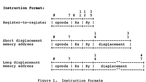 Figure 1. Instruction Formats 