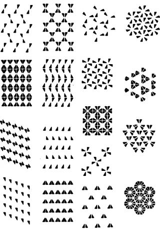 Figure 2.N. The effect of the seventeen plane symmetry groups on a[SHUB KOPT-74]