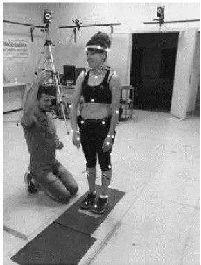 Figure 6. Marker and electrode placement 