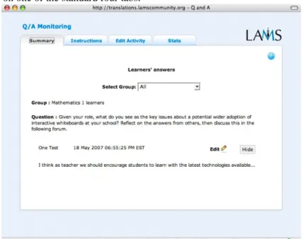 Figure 6: Tool Monitor - Summary tab 