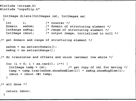 Fig 5-2Implementation of Dilate using Domain and Range