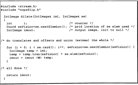 Fig 5-3Implementation of grey-scale dilation without using Domain and Range