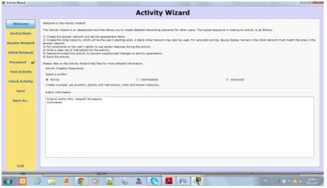 Fig. 10. Activity Wizard Module in Packet Tracer 