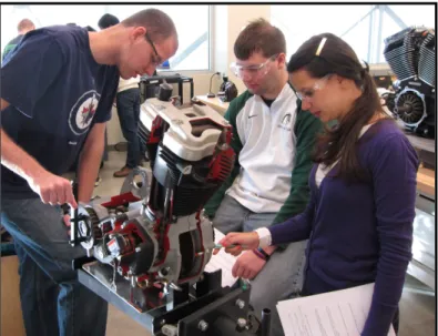Figure 3: Understanding the transmission in a motorcycle engine in Experiment 1.  