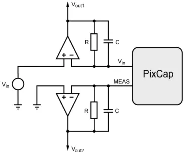 Figure 3.10: A schematic of the current to voltage converters for the measurement of the small switching currents.
