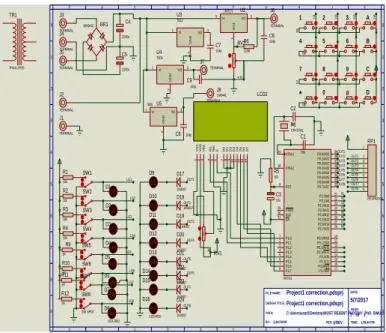 Figure 3: Circuit Diagram of Microcontroller Development  Board (Snap Shot from Eagle 6.1.o Professional)