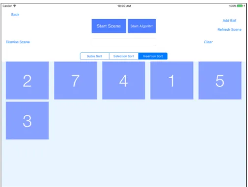 FIGURE 4 Student application screenshot