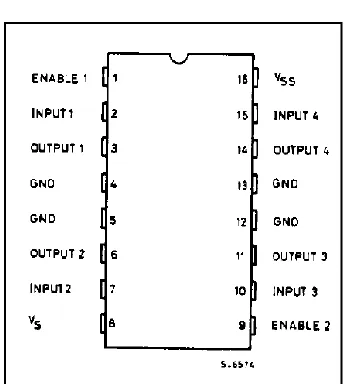 Figure 2.4.1(a) : L293D [5] 