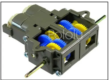 Figure 2.5.2 : Double Gearbox with DC Motor [7] 