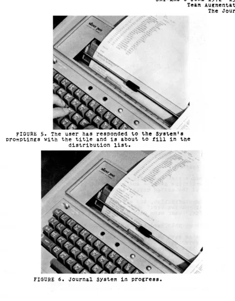 FIGURE 5. promPtings The user has responded to the System's with the title and is about to fill in the 