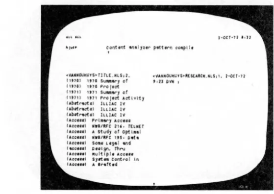 FIGURE 13. characters. To insert text of more than a few this user switches hands to the 