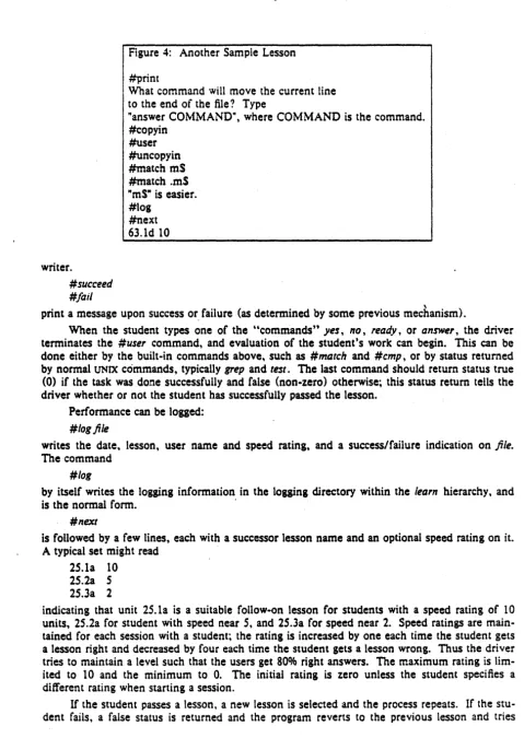Figure 4: Another Sample Lesson 