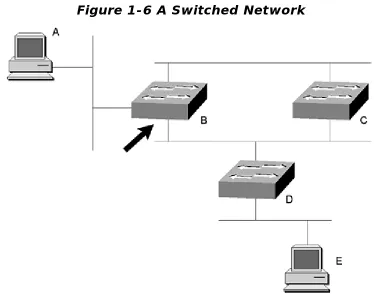 Figure 1-6 A Switched Network 