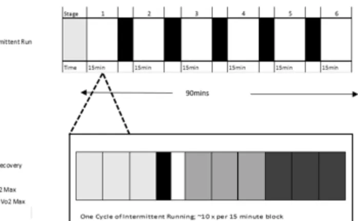 Figure 1. The Loughborough Intermittent Shuttle Test (LIST), based on Nicholas et al. 